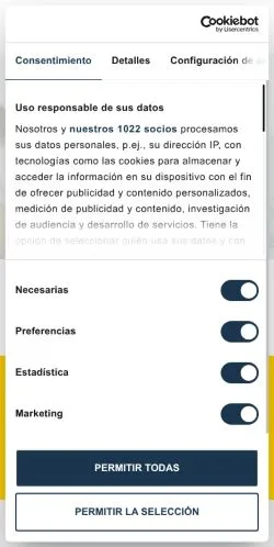 Anteprima del sito FiestaCredito, media di Spagna per articoli sponsorizzati