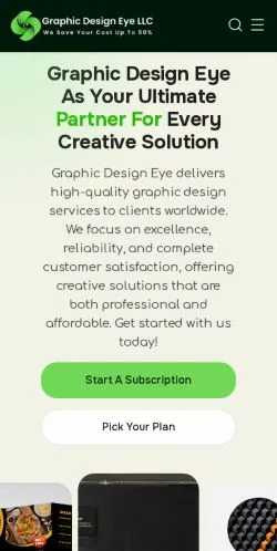 Sponsorlu makaleler için Amerika Birleşik Devletleri medyası Graphic Design Eye sitesinin önizlemesi