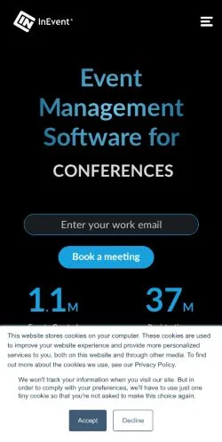 Aperçu du site InEvent, média de États-Unis pour articles sponsorisés