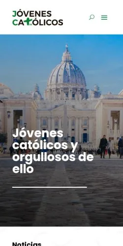 Podgląd witryny Jóvenes Católicos, medium z kraju Hiszpania do artykułów sponsorowanych