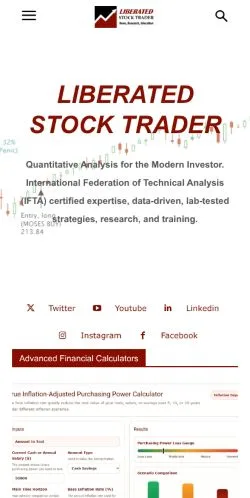 Anteprima del sito Liberated Stock Trader, media di Stati Uniti per articoli sponsorizzati