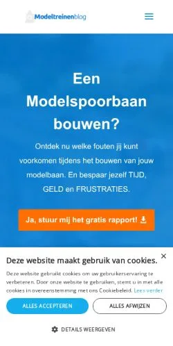 Anteprima del sito Modeltreinen Blog, media di Paesi Bassi per articoli sponsorizzati