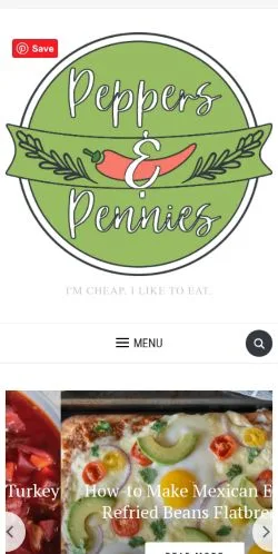 Anteprima del sito Peppers & Pennies, media di Stati Uniti per articoli sponsorizzati