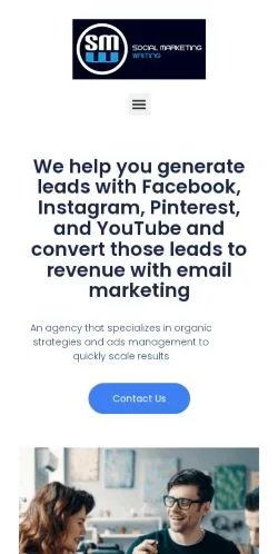 Anteprima del sito Social Marketing Writing, media di Stati Uniti per articoli sponsorizzati