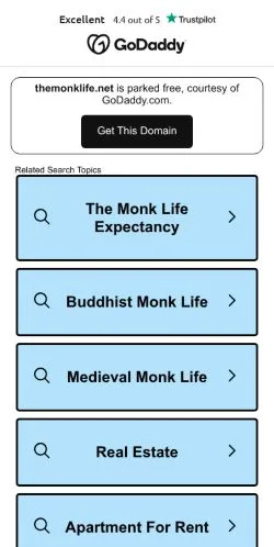 스폰서 기사용 미국 매체 The Monk Life 사이트 미리보기