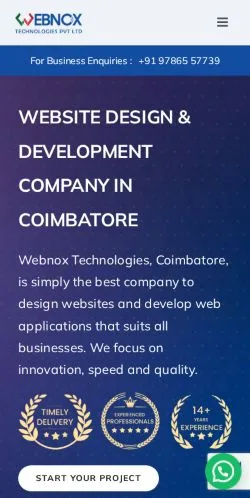 Anteprima del sito Webnox, media di India per articoli sponsorizzati