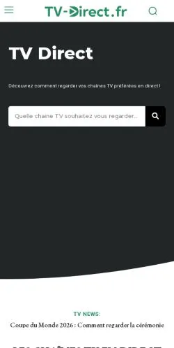 Podgląd witryny TV Direct, medium z kraju Francja do artykułów sponsorowanych