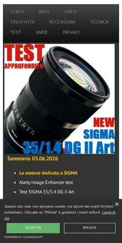 スポンサード記事向けのイタリアメディア、Nadir Magazineのサイトプレビュー