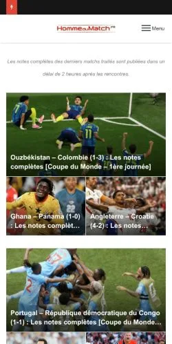 Anteprima del sito Homme Du Match, media di Francia per articoli sponsorizzati