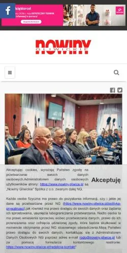 Podgląd witryny Nowiny Gliwickie, medium z kraju Polska do artykułów sponsorowanych
