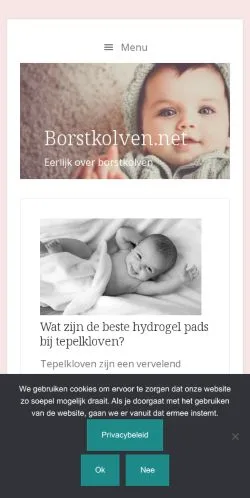 Anteprima del sito Borstkolven, media di Paesi Bassi per articoli sponsorizzati