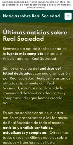 Anteprima del sito Real Sociedad News, media di Spagna per articoli sponsorizzati