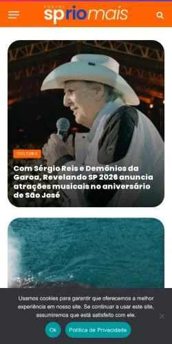 Anteprima del sito Spriomais, media di Brasile per articoli sponsorizzati