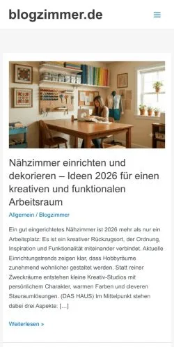 Anteprima del sito Blogzimmer, media di Germania per articoli sponsorizzati
