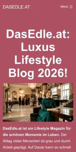 Anteprima del sito DasEdle Luxus Lifestyle, media di Austria per articoli sponsorizzati