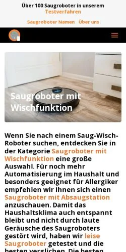 Anteprima del sito Saugroboter Test & Vergleich, media di Germania per articoli sponsorizzati
