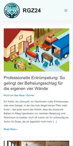 Anteprima del sito RGZ24 Ratgeber Zentrale, media di Germania per articoli sponsorizzati
