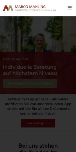 Podgląd witryny Marco Mahling, medium z kraju Niemcy do artykułów sponsorowanych