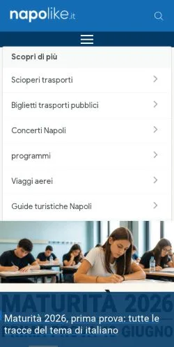 Anteprima del sito Napolike, media di Italia per articoli sponsorizzati
