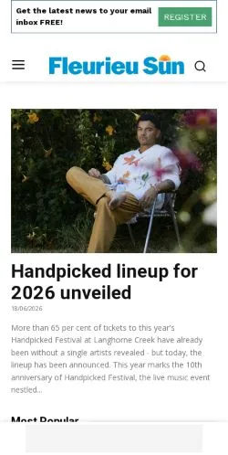 Anteprima del sito Fleurieu Sun, media di Australia per articoli sponsorizzati