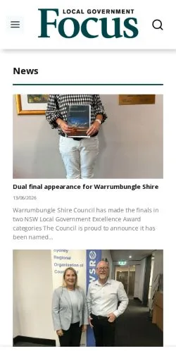 Anteprima del sito LG Focus, media di Australia per articoli sponsorizzati