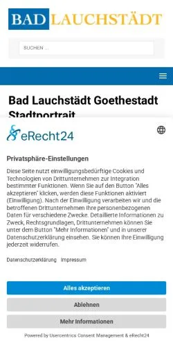 Podgląd witryny Bad Lauchstädt Goethestadt, medium z kraju Niemcy do artykułów sponsorowanych