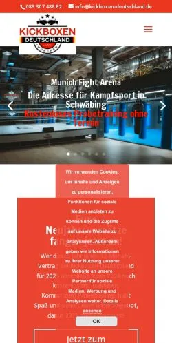 Podgląd witryny Kickboxen München Schwabing, medium z kraju Niemcy do artykułów sponsorowanych