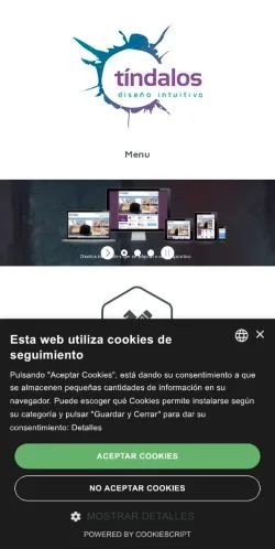 Anteprima del sito Tíndalos Diseño Intuitivo, media di Spagna per articoli sponsorizzati