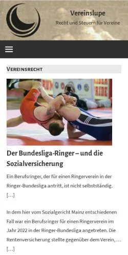 Anteprima del sito Vereinslupe, media di Germania per articoli sponsorizzati