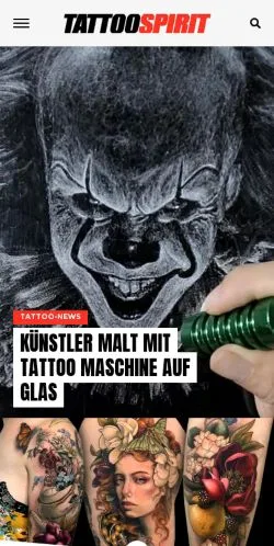 Anteprima del sito Tattoo Spirit, media di Germania per articoli sponsorizzati