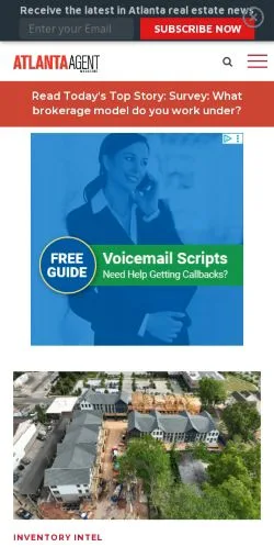 Anteprima del sito Atlanta Agent Magazine, media di Stati Uniti per articoli sponsorizzati