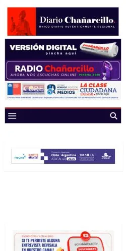 Vista previa del sitio Diario Chañarcillo, medio de España para artículos patrocinados