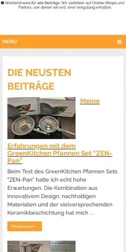 Podgląd witryny Kochen Mit Genuss, medium z kraju Niemcy do artykułów sponsorowanych