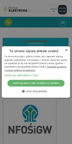 Podgląd witryny Portal Elektryka, medium z kraju Polska do artykułów sponsorowanych