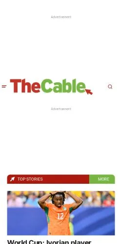 Vorschau der Website TheCable, Medium aus Vereinigte Staaten für gesponserte Artikel
