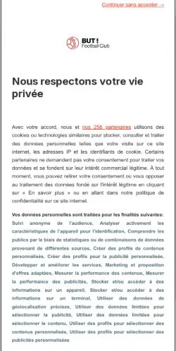 Vorschau der Website But! Football Club, Medium aus Frankreich für gesponserte Artikel