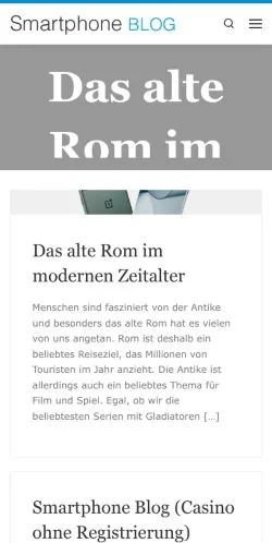 Podgląd witryny Smartphone Blog, medium z kraju Niemcy do artykułów sponsorowanych