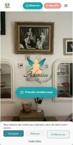 Anteprima del sito Adonisse, media di Francia per articoli sponsorizzati