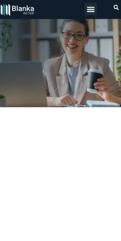 Podgląd witryny Blanka Aktier, medium z kraju Szwecja do artykułów sponsorowanych