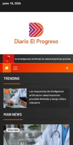 Anteprima del sito Diario El Progreso, media di Spagna per articoli sponsorizzati