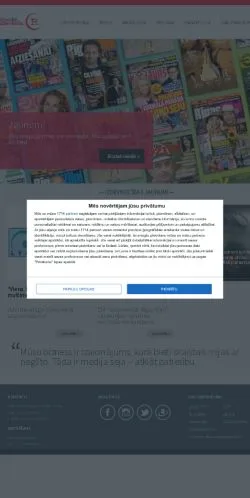 Podgląd witryny Rīgas Viļņi, medium z kraju Stany Zjednoczone do artykułów sponsorowanych