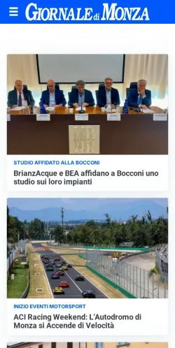 Anteprima del sito Giornale di Monza, media di Italia per articoli sponsorizzati