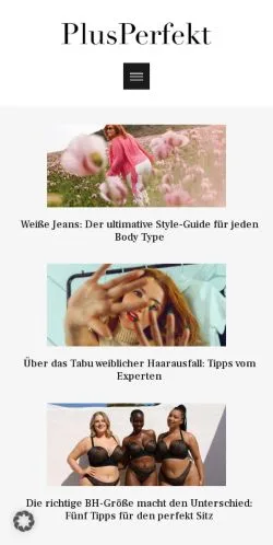 Vorschau der Website PlusPerfekt, Medium aus Deutschland für gesponserte Artikel