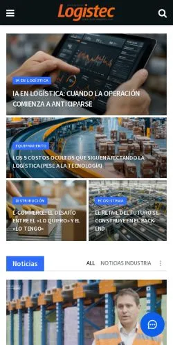 Anteprima del sito Revista Logistec, media di Spagna per articoli sponsorizzati