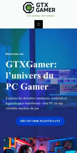 Podgląd witryny GTX Gamer, medium z kraju Francja do artykułów sponsorowanych