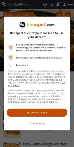Anteprima del sito Bonapeti, media di Stati Uniti per articoli sponsorizzati