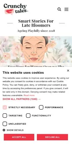 Podgląd witryny Crunchytales, medium z kraju Stany Zjednoczone do artykułów sponsorowanych