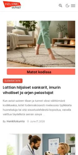 Anteprima del sito Helsinki Uutiset, media di Stati Uniti per articoli sponsorizzati