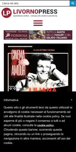 Anteprima del sito Livornopress, media di Italia per articoli sponsorizzati