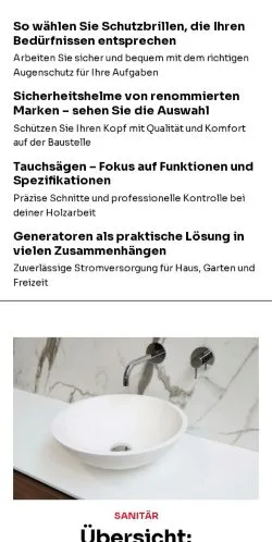 Anteprima del sito einfacherbau.de, media di Germania per articoli sponsorizzati